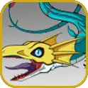 Sangomon evolves into Seadramon