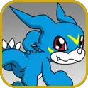 Veedramon evolves into Veemon