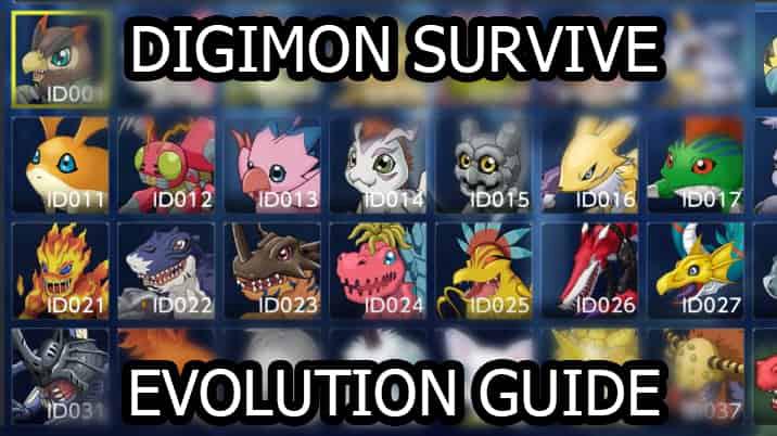 Посібник з еволюції Digimon виживає